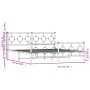 Estructura de cama cabecero y estribo metal negro 183x213 cm de , Camas y somieres - Ref: Foro24-376249, Precio: 140,63 €, De...