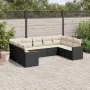8-piece garden sofa set and black synthetic rattan cushions by , Garden sets - Ref: Foro24-3258675, Price: 533,71 €, Discount: %
