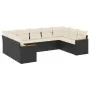 8-piece garden sofa set and black synthetic rattan cushions by , Garden sets - Ref: Foro24-3258675, Price: 533,71 €, Discount: %