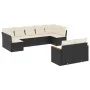 8-piece garden sofa set and black synthetic rattan cushions by , Garden sets - Ref: Foro24-3258689, Price: 533,71 €, Discount: %