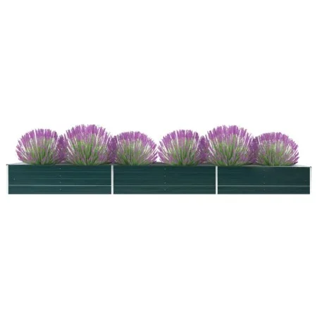 Arriate de jardín de acero galvanizado verde 480x80x45 cm by vidaXL, Pots and planters - Ref: Foro24-47065, Price: 89,39 €, D...