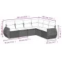 6-piece garden sofa set and black synthetic rattan cushions by , Garden sets - Ref: Foro24-3253743, Price: 393,48 €, Discount: %