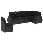 6-teiliges Gartensofa-Set und schwarze synthetische Rattankissen von , Gartensets - Ref: Foro24-3253762, Preis: 419,27 €, Rab...