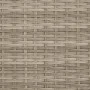 Sun lounger with hood and light gray synthetic rattan cushions by , Loungers - Ref: Foro24-368340, Price: 240,96 €, Discount: %