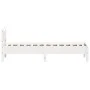 Massives Bettgestell aus weißem Kiefernholz, 75 x 190 cm von , Betten und Lattenroste - Ref: Foro24-844758, Preis: 85,08 €, R...