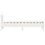 Massives Bettgestell aus weißem Kiefernholz, 75 x 190 cm von , Betten und Lattenroste - Ref: Foro24-844758, Preis: 86,07 €, R...