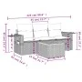 4-teilige Gartensofagarnitur mit schwarzen synthetischen Rattankissen von , Gartensets - Ref: Foro24-3256763, Preis: 247,86 €...