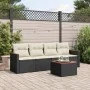 Set de muebles de jardín 5 pzas y cojines ratán sintético negro de , Conjuntos de jardín - Ref: Foro24-3258178, Precio: 284,3...