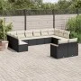 Gartensofa-Set 12-teilig mit schwarzen synthetischen Rattankissen von , Gartensets - Ref: Foro24-3258843, Preis: 731,84 €, Ra...