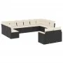 Gartensofa-Set 12-teilig mit schwarzen synthetischen Rattankissen von , Gartensets - Ref: Foro24-3258843, Preis: 731,84 €, Ra...