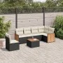 7-piece garden dining set and black synthetic rattan cushions by , Garden sets - Ref: Foro24-3260103, Price: 422,83 €, Discou...
