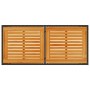 Gartentisch aus schwarzem PE-Rattan, Holzoberfläche 115 x 54 x 74 cm von , Gartentische - Ref: Foro24-365077, Preis: 75,49 €,...