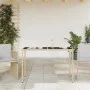 Garden table glass surface PE rattan beige 115x54x74 cm by , Garden tables - Ref: Foro24-365075, Price: 67,59 €, Discount: %