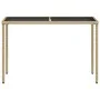 Garden table glass surface PE rattan beige 115x54x74 cm by , Garden tables - Ref: Foro24-365075, Price: 67,59 €, Discount: %