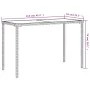 Garden table glass surface PE rattan beige 115x54x74 cm by , Garden tables - Ref: Foro24-365075, Price: 67,59 €, Discount: %