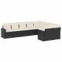 8-piece garden sofa set and black synthetic rattan cushions by , Modular outdoor sofas - Ref: Foro24-3251773, Price: 560,50 €...