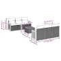 7-piece garden dining set and black synthetic rattan cushions by , Garden sets - Ref: Foro24-3259872, Price: 463,60 €, Discou...