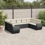 Set de sofás de jardín 8 piezas y cojines ratán sintético negro de , Conjuntos de jardín - Ref: Foro24-3254133, Precio: 572,7...
