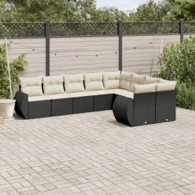 8-teiliges Gartensofa-Set und schwarze synthetische Rattankissen von , Gartensets - Ref: Foro24-3254173, Preis: 570,90 €, Rab...