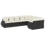 8-piece garden sofa set and black synthetic rattan cushions by , Garden sets - Ref: Foro24-3254173, Price: 572,78 €, Discount: %