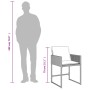 Set comedor de jardín 9 pzas cojines ratán sintético gris claro