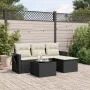 4-piece garden sofa set with black synthetic rattan cushions by , Garden sets - Ref: Foro24-3252403, Price: 257,37 €, Discoun...