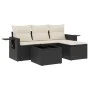 4-piece garden sofa set with black synthetic rattan cushions by , Garden sets - Ref: Foro24-3252403, Price: 257,37 €, Discoun...