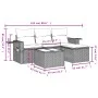 4-piece garden sofa set with black synthetic rattan cushions by , Garden sets - Ref: Foro24-3252403, Price: 257,37 €, Discoun...