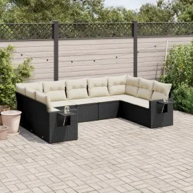 8-piece garden sofa set and black synthetic rattan cushions by , Garden sets - Ref: Foro24-3252933, Price: 554,93 €, Discount: %