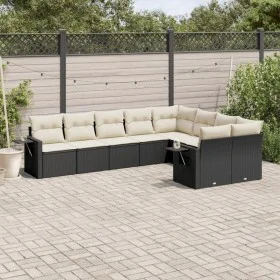 8-teiliges Gartensofa-Set und schwarze synthetische Rattankissen von , Gartensets - Ref: Foro24-3252973, Preis: 554,93 €, Rab...
