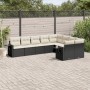 8-piece garden sofa set and black synthetic rattan cushions by , Garden sets - Ref: Foro24-3252973, Price: 564,71 €, Discount: %