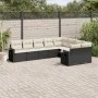 8-teiliges Gartensofa-Set und schwarze synthetische Rattankissen von , Gartensets - Ref: Foro24-3252973, Preis: 554,93 €, Rab...