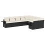 8-piece garden sofa set and black synthetic rattan cushions by , Garden sets - Ref: Foro24-3252973, Price: 564,71 €, Discount: %