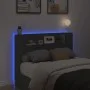 Bed headboard with LED light black 140x16.5x103.5 cm by , Headboards and footboards - Ref: Foro24-839246, Price: 106,06 €, Di...