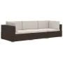 3-piece garden sofa set and brown synthetic rattan cushions by vidaXL, Garden sets - Ref: Foro24-47265, Price: 286,70 €, Disc...