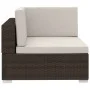 3-piece garden sofa set and brown synthetic rattan cushions by vidaXL, Garden sets - Ref: Foro24-47265, Price: 286,70 €, Disc...