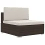 3-piece garden sofa set and brown synthetic rattan cushions by vidaXL, Garden sets - Ref: Foro24-47265, Price: 286,70 €, Disc...
