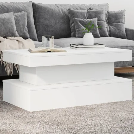 Coffee table with white LED lights 90x50x40 cm by , Coffee table - Ref: Foro24-839847, Price: 85,06 €, Discount: %