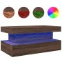 Couchtisch mit LED-Leuchten Eiche braun 90x50x40 cm von , Couchtisch - Ref: Foro24-839853, Preis: 95,88 €, Rabatt: %