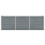 Hochbeet aus grau verzinktem Stahl, 240 x 40 x 77 cm von vidaXL, Töpfe und Pflanzgefäße - Ref: Foro24-47040, Preis: 65,40 €, ...