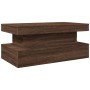 Coffee table with LED lights oak brown 90x50x40 cm by , Coffee table - Ref: Foro24-839853, Price: 71,98 €, Discount: %