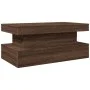 Coffee table with LED lights oak brown 90x50x40 cm by , Coffee table - Ref: Foro24-839853, Price: 95,88 €, Discount: %
