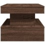 Coffee table with LED lights oak brown 90x50x40 cm by , Coffee table - Ref: Foro24-839853, Price: 71,98 €, Discount: %