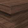 Coffee table with LED lights oak brown 90x50x40 cm by , Coffee table - Ref: Foro24-839853, Price: 71,98 €, Discount: %