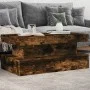 Coffee table with LED lights smoked oak 90x50x40 cm by , Coffee table - Ref: Foro24-839851, Price: 95,89 €, Discount: %