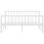 Bettgestell aus weißem Metall, 160 x 200 cm von vidaXL, Betten und Lattenroste - Ref: Foro24-284566, Preis: 102,03 €, Rabatt: %