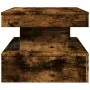 Coffee table with LED lights smoked oak 90x50x40 cm by , Coffee table - Ref: Foro24-839851, Price: 95,89 €, Discount: %