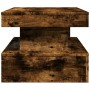 Couchtisch aus geräucherter Eiche mit LED-Leuchten, 90 x 50 x 40 cm von , Couchtisch - Ref: Foro24-839851, Preis: 69,49 €, Ra...