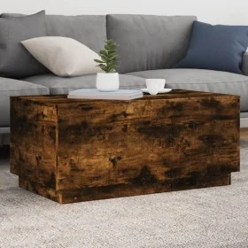 Couchtisch aus geräucherter Eiche mit LED-Leuchten, 90 x 50 x 40 cm von , Couchtisch - Ref: Foro24-839879, Preis: 65,55 €, Ra...
