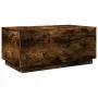 Coffee table with LED lights smoked oak 90x50x40 cm by , Coffee table - Ref: Foro24-839879, Price: 65,55 €, Discount: %